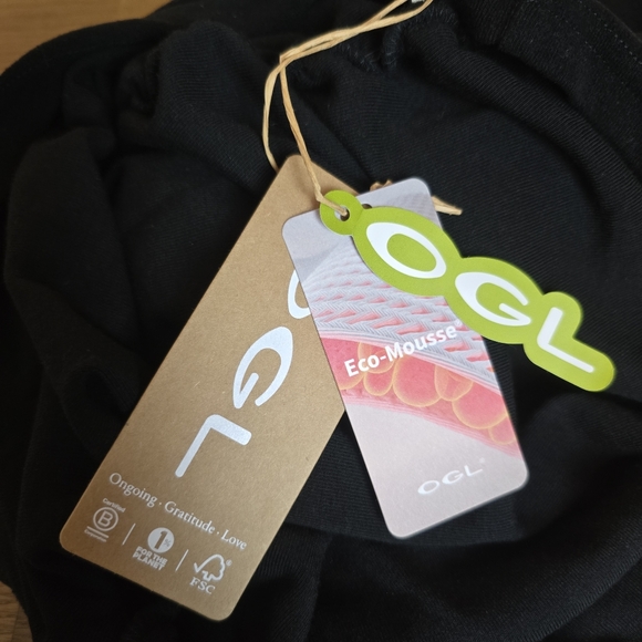 OGL ProWarm Thermal Ruched Sides Tuckable Mockneck Top Black L - Picture 6 of 12